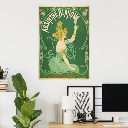 Absinthe Blanqui Poster (Heimbüro)