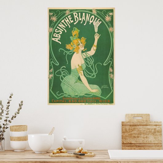 Absinthe Blanqui Poster (Küche)
