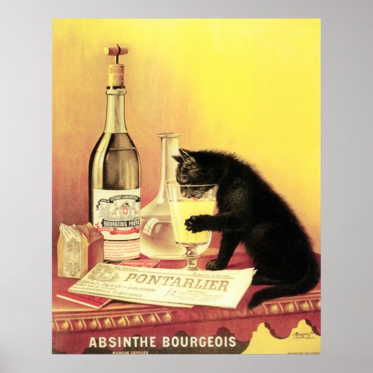 Absinthe Bourgeois Large Copy Poster (Vorne)