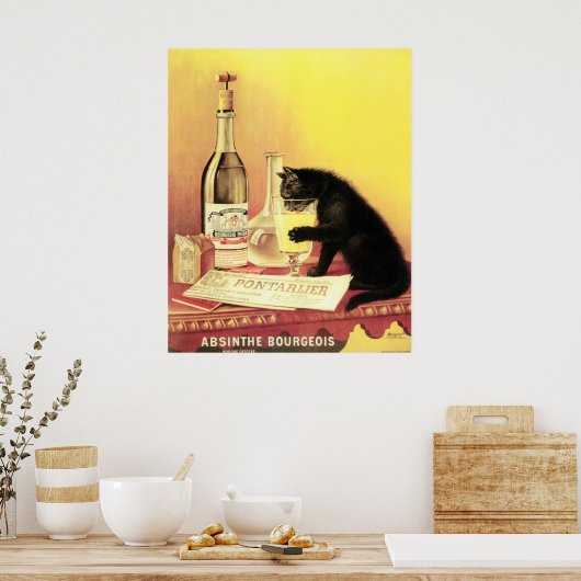Absinthe Bourgeois Large Copy Poster (Küche)