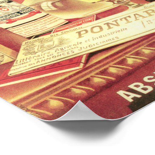 Absinthe Bourgeois Poster (Ecke)