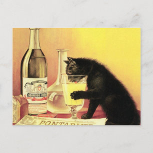 Absinthe Bourgeois Postkarte