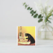 Absinthe Bourgeois Quadratische Visitenkarte (Stehend Vorderseite)