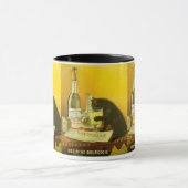 Absinthe Bourgeois und Cat Fine Vintage Poster Tasse (Zentrum)