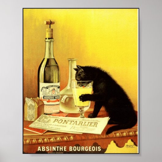 Absinthe Bourgeois Vintage Poster (Vorne)