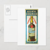 ABSINTHE CUSENIER POSTKARTE (Vorne/Hinten)