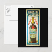 ABSINTHE CUSENIER POSTKARTE (Vorne/Hinten)