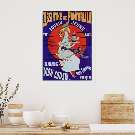 Absinthe de Pontarlier Poster (Küche)