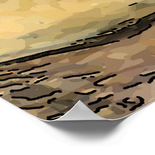 Absinthe Drinker, französisches Viertel Poster (Ecke)