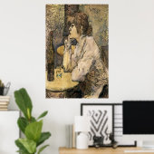 Absinthe Drinker, französisches Viertel Poster (Heimbüro)