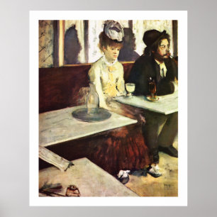 Absinthe Drinker von Edgar Degas Poster