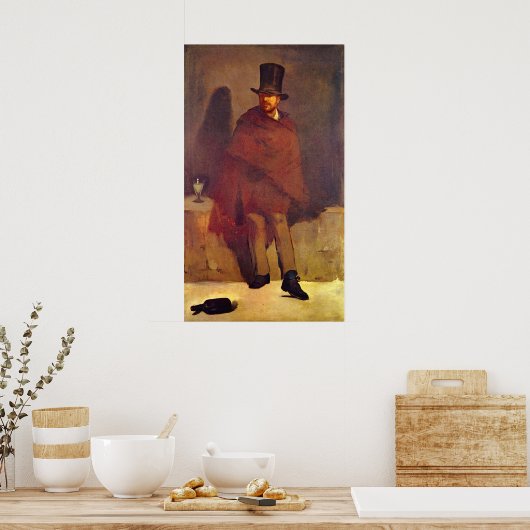 Absinthe Drinker von Edouard Manet Poster (Küche)
