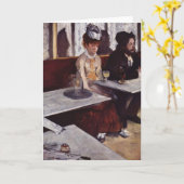 Absinthe - Edgar Degas - c1876 Karte (Gelbe Blume)