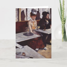 Absinthe - Edgar Degas - c1876 Karte