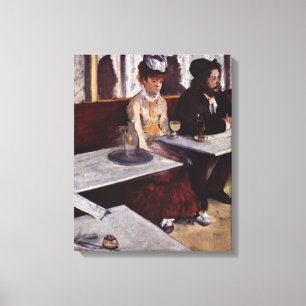 Absinthe - Edgar Degas - c1876 Leinwanddruck