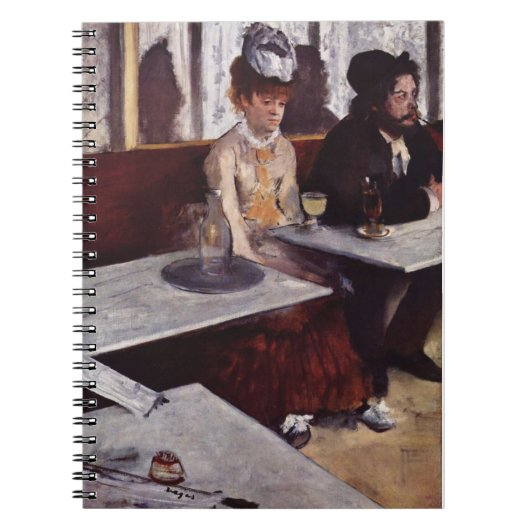 Absinthe - Edgar Degas - c1876 Notizblock (Vorderseite)
