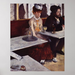 Absinthe - Edgar Degas - c1876 Poster