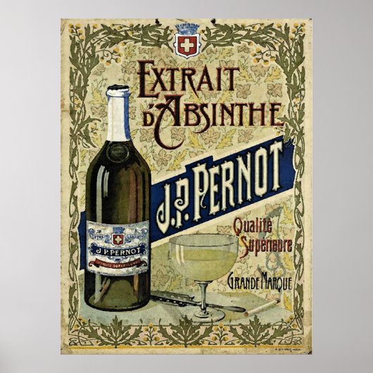 Absinthe Extrait J.P.Pernot Poster (Vorne)