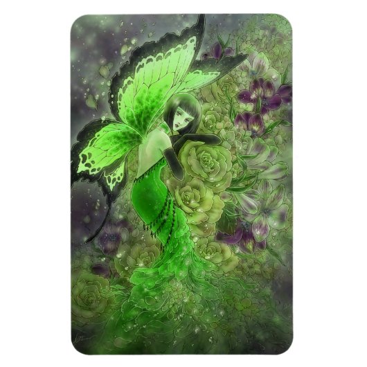 Absinthe Fairy Fantasy Art Magnet (Vertikal)