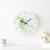 Absinthe Fairy Große Wanduhr (Zuhause)