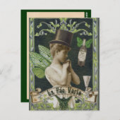 Absinthe Fairy Postcard Postkarte (Vorne/Hinten)