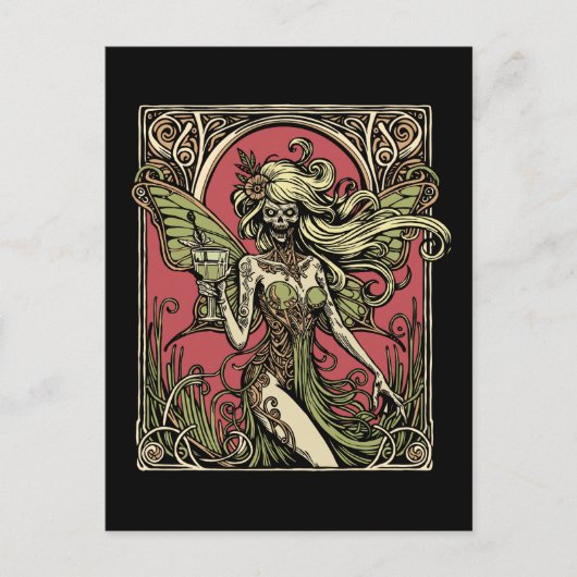 Absinthe Fairy Postkarte (Vorderseite)