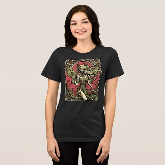 Absinthe Fairy Tri-Blend Shirt (Vorderseite voll)