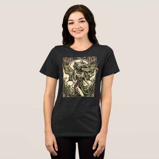Absinthe Fairy Tri-Blend Shirt (Vorderseite voll)