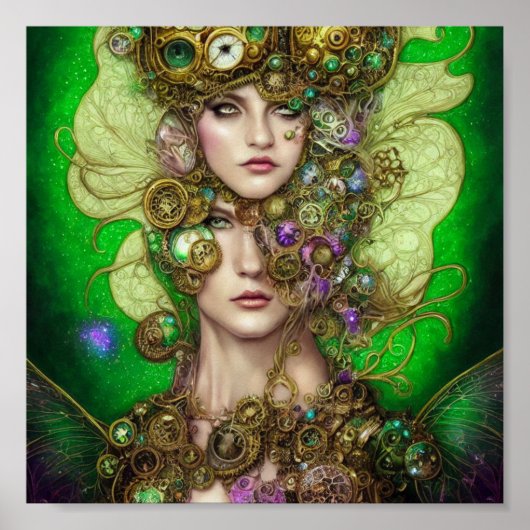 Absinthe Fantasy Green Fairy Poster (Vorne)