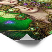 Absinthe Fantasy Green Fairy Poster (Ecke)
