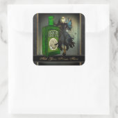 Absinthe Fee Buchzeichen Stickers (Tasche)