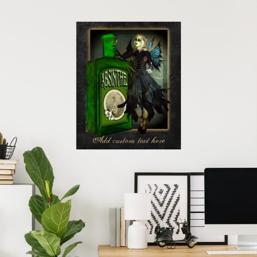 Absinthe Fee Custom Poster (Heimbüro)
