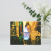 Absinthe Fire Postcard Postkarte (Stehend Vorderseite)