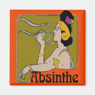 Absinthe-Frau Magnet