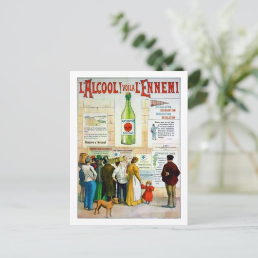 Absinthe Giison Postkarte (Stehend Vorderseite)