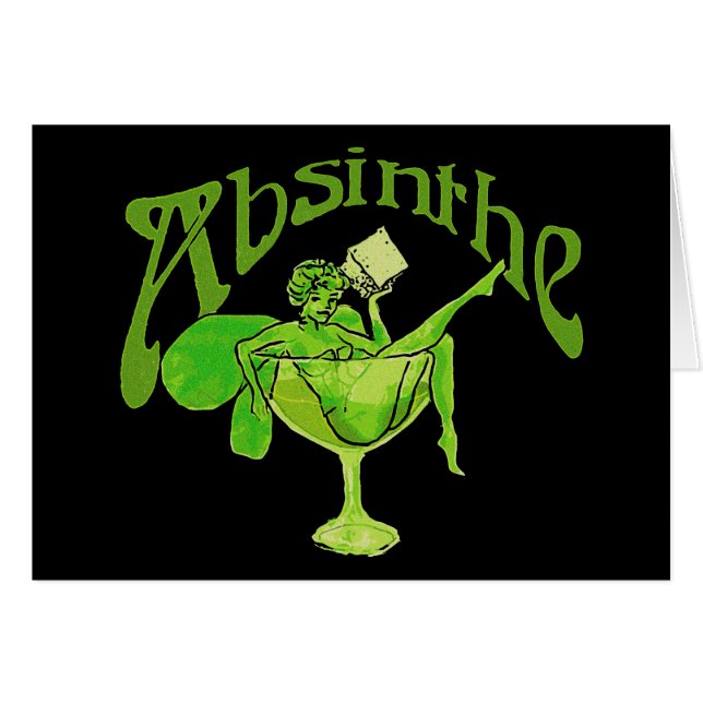 Absinthe Girl in Glass (Vorderseite (Horizontal))