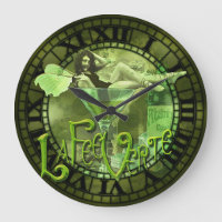 Absinthe Girl in Glass Collage