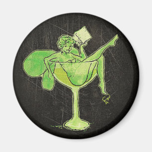 Absinthe Girl in Glass (kein Text) Magnet