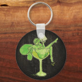 Absinthe Girl in Glass (kein Text) Schlüsselanhänger (Vorderseite)
