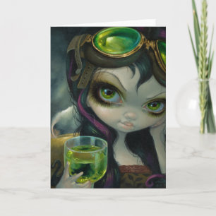 "Absinthe Goggles" Greeting Card Karte