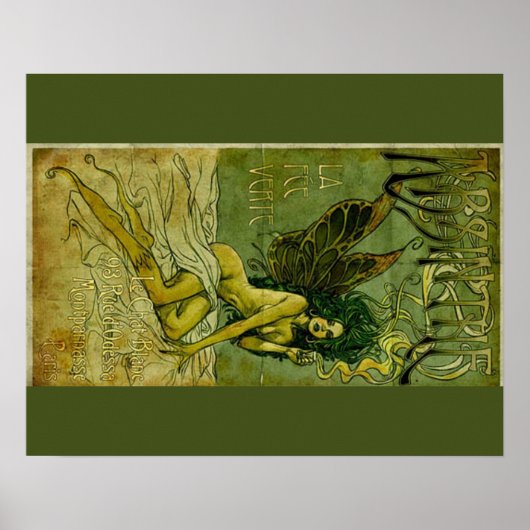 Absinthe Green Fairie Poster (Vorne)