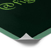 Absinthe Green Fairy, bearbeiten Text Poster (Ecke)