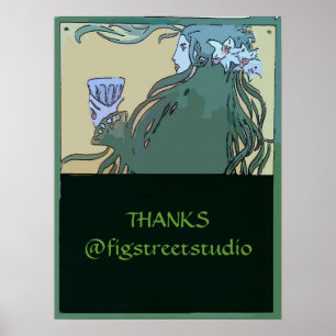 Absinthe Green Fairy, bearbeiten Text Poster