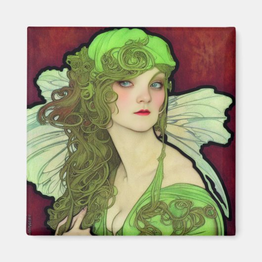 Absinthe Green Fairy Magnet (Vorne)