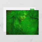 Absinthe Green Fairy Postcard Postkarte (Vorne/Hinten)