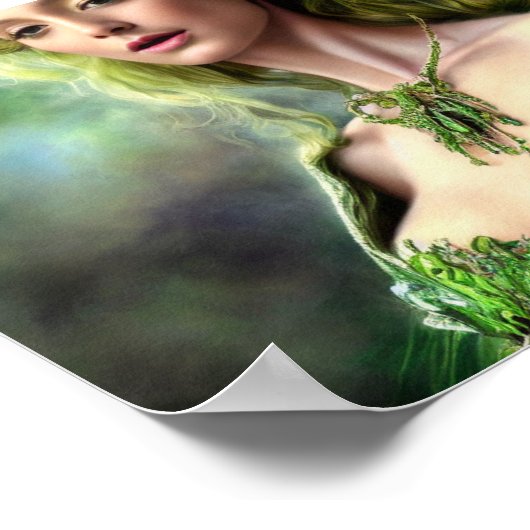 Absinthe Green Fairy Poster (Ecke)