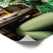 Absinthe Green Fairy Poster (Ecke)