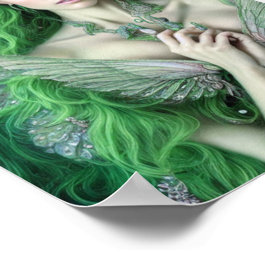 Absinthe Green Fairy  Poster (Ecke)