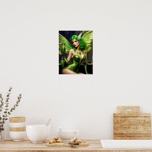 Absinthe Green Fairy Poster (Küche)
