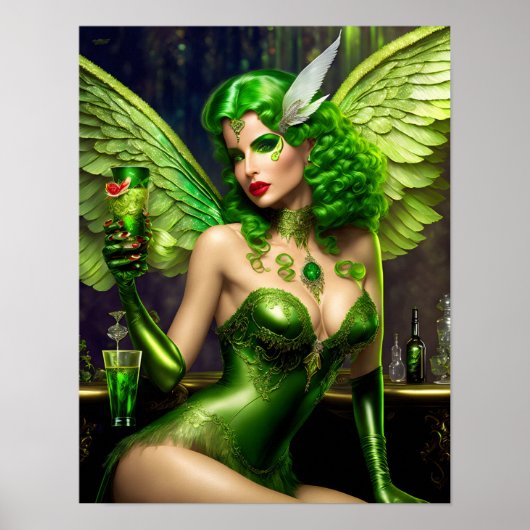 Absinthe Green Fairy Poster (Vorne)